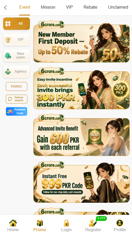 6crore Game features overview